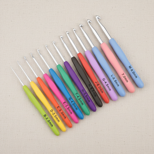 12-Piece Ergonomic Crochet Hook Set